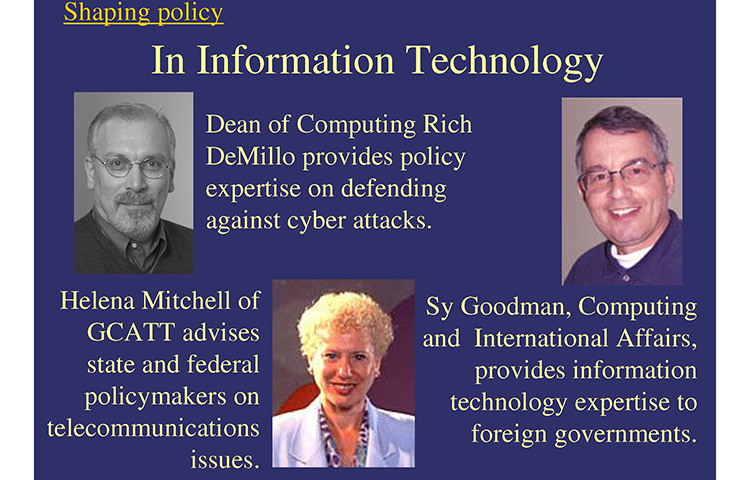 A powerpoint with several faces 