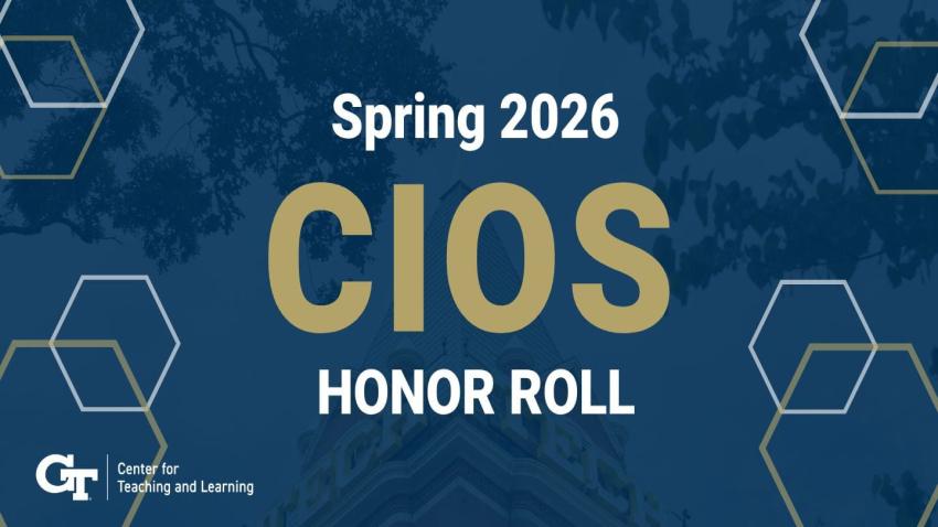 a graphic that says Spring 2026 CIOS Honor Roll