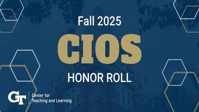 A graphic for Fall 2025 CIOS Honor Roll