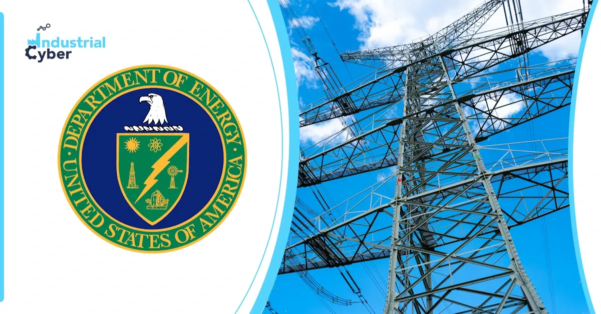 DOE logo and power lines