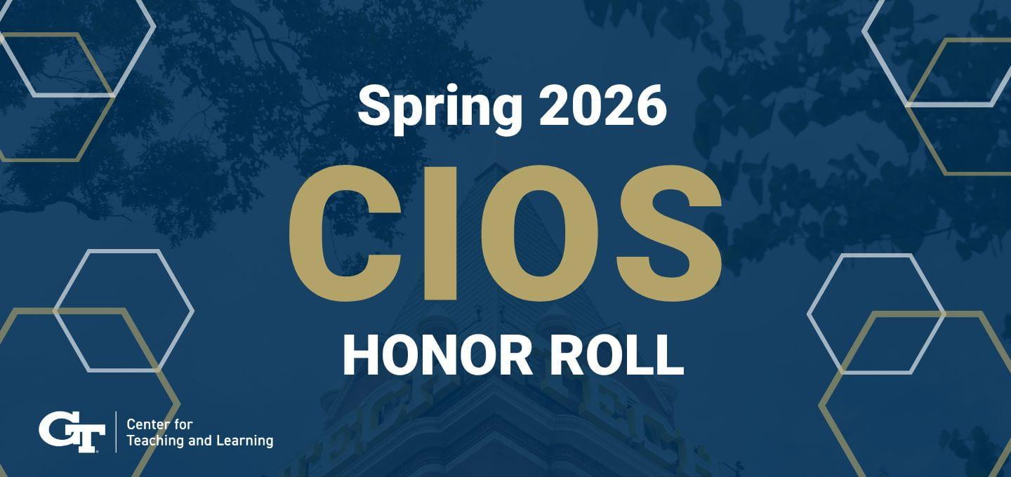 a graphic that says Spring 2026 CIOS Honor Roll